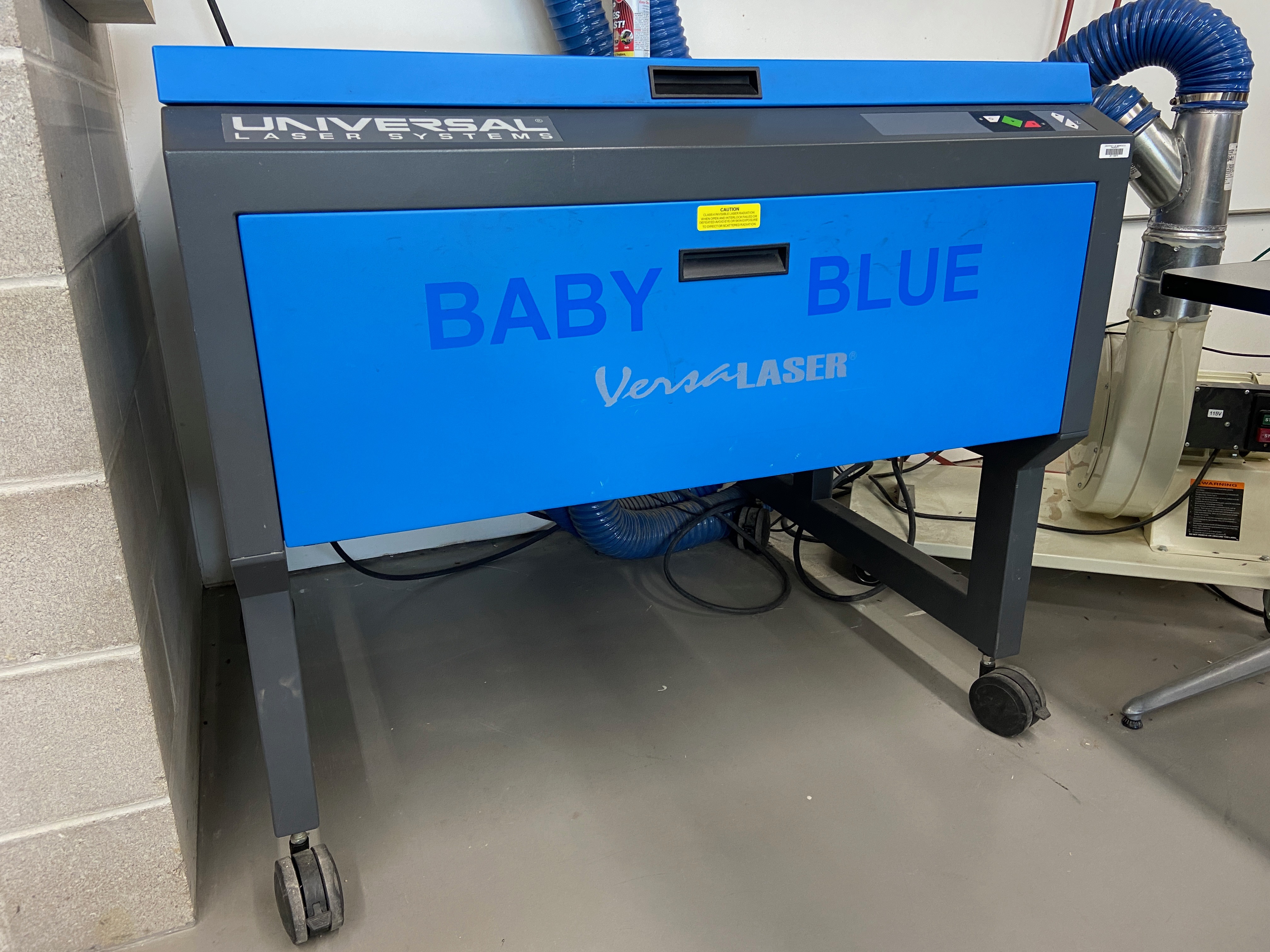 Image of the XYZ Lab's Baby Blue Laser Cutter